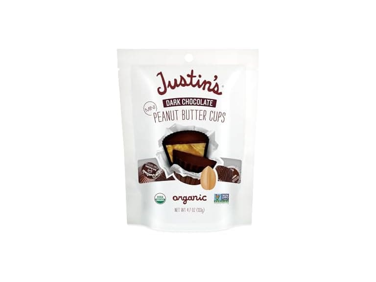 Justins Dark Choc Mini PB Cups 4.7oz - Image 1
