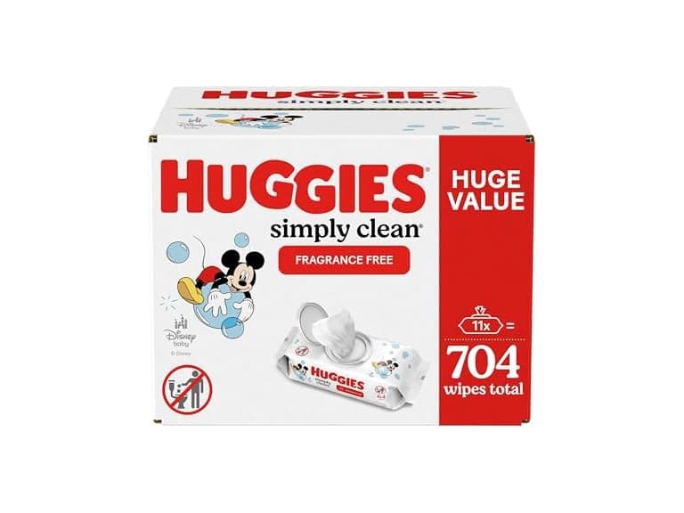 Huggies Simply Clean Unscented Baby Diaper Wipes - Image 1