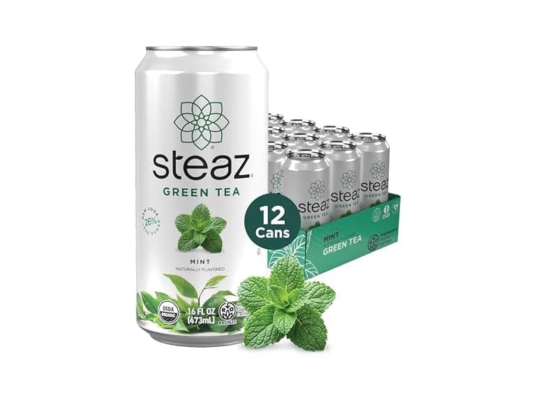 Steaz - Organic Green Tea - Mint (12 Pack)