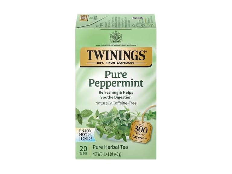 Twinings Pure Peppermint Herbal Tea, 20 Count - Image 1