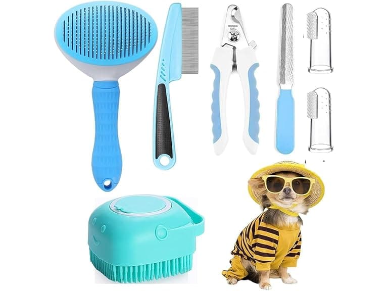 7-Pc Pet Grooming Kit - Image 1