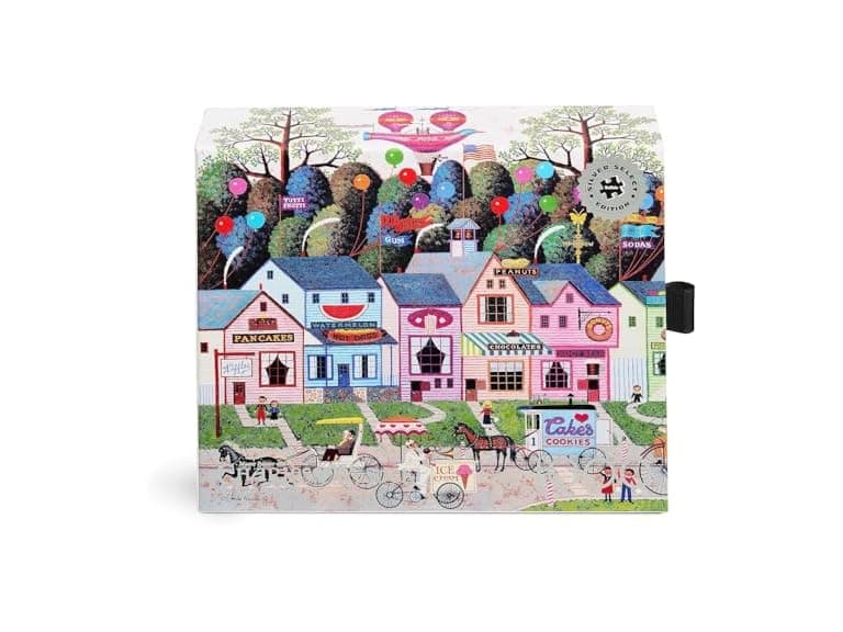 Charles Wysocki - Confection Street - 1000 Piece Jigsaw Puzzle - Image 1
