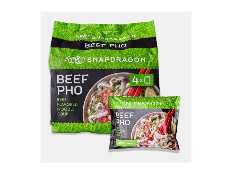 Snapdragon Beef Pho Instant Noodle Packets 4-Pack - Image 1