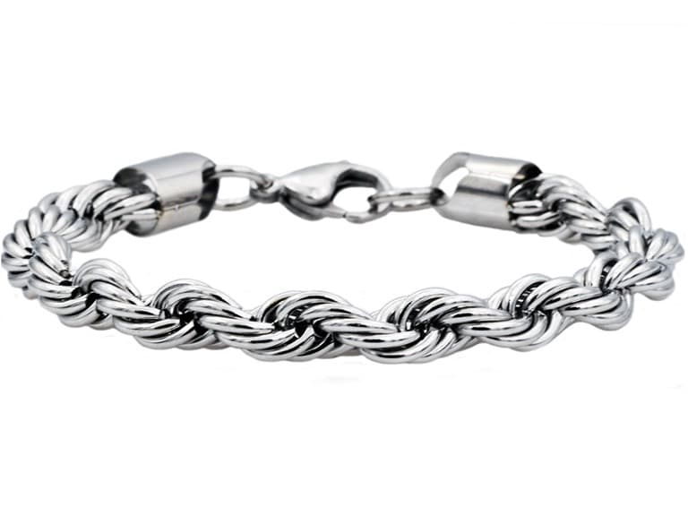 Polished 7MM Rope Bracelet - Image 1