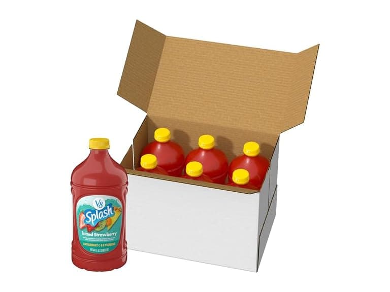 6PK V8 Splash Island Strawberry Flavored Beverage - Image 1