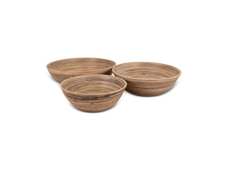 LEXA Bamboo 3-Piece Bowl Set – 12, 10 & 8 Inch - Image 1