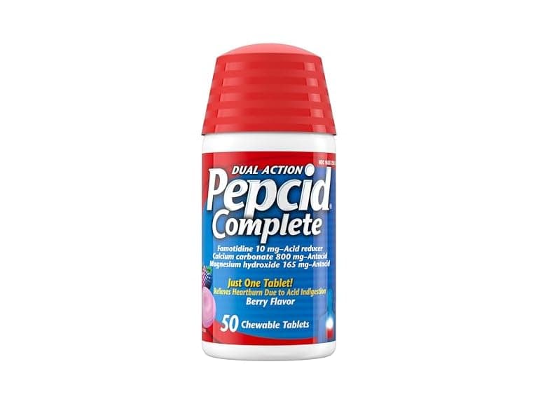 Pepcid Complete Acid Reducer Antacid Berry 50ct - Image 1