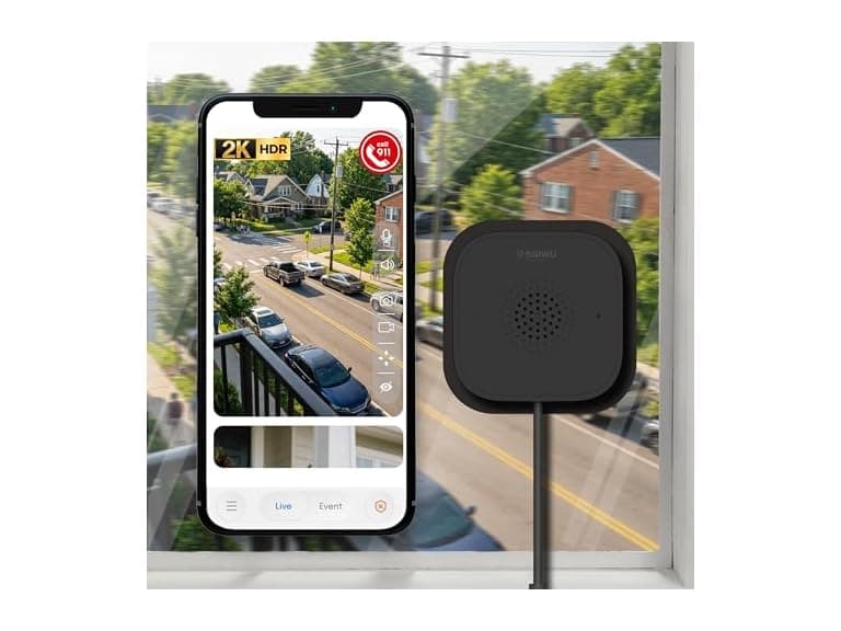 Sirwu Magnetic Window Security Camera (Open Box) - Image 1