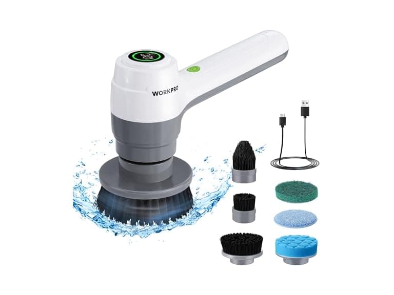 WORKPRO 8V Electric Spin Scrubber - Image 1