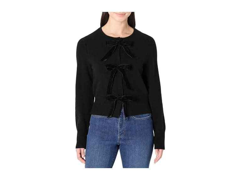 Amazon Essentials Women Regular-Fit Long-Sleeve Tie Front Cardigan - Image 1