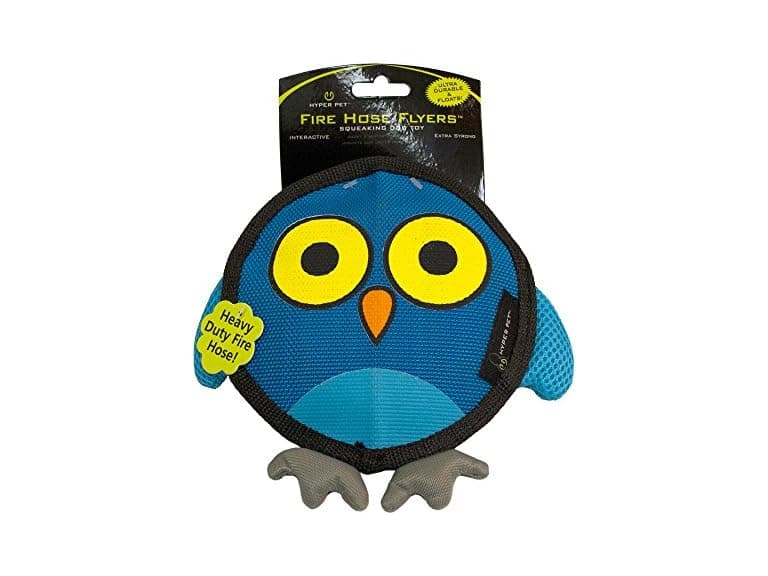 Hyper Pet Firehose Flyers Owl Durable Squeaky Toy - Image 1