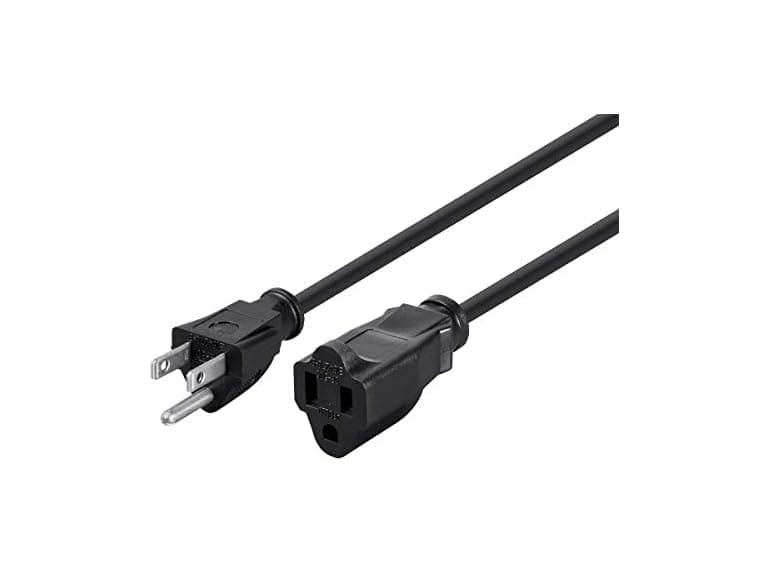 Monoprice 6FT 16AWG Power Extension Cord Cable - Image 1