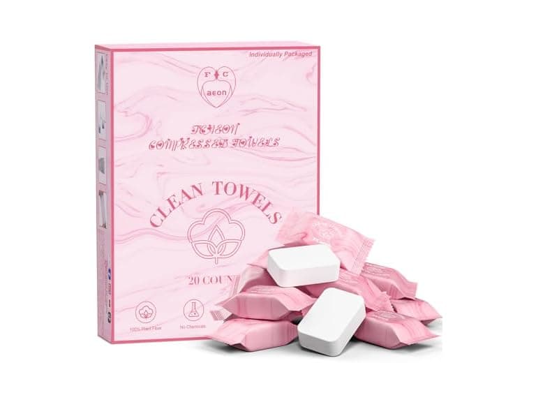 Fcaeon Compressed Towel Tablets 20ct Pink - Image 1