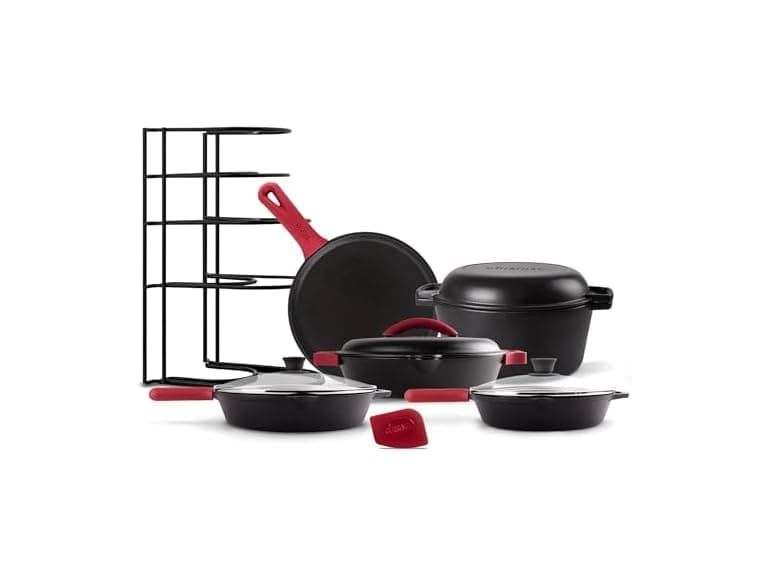 Cuisinel Cast Iron 17-Piece Preseasoned Cookware - Image 1