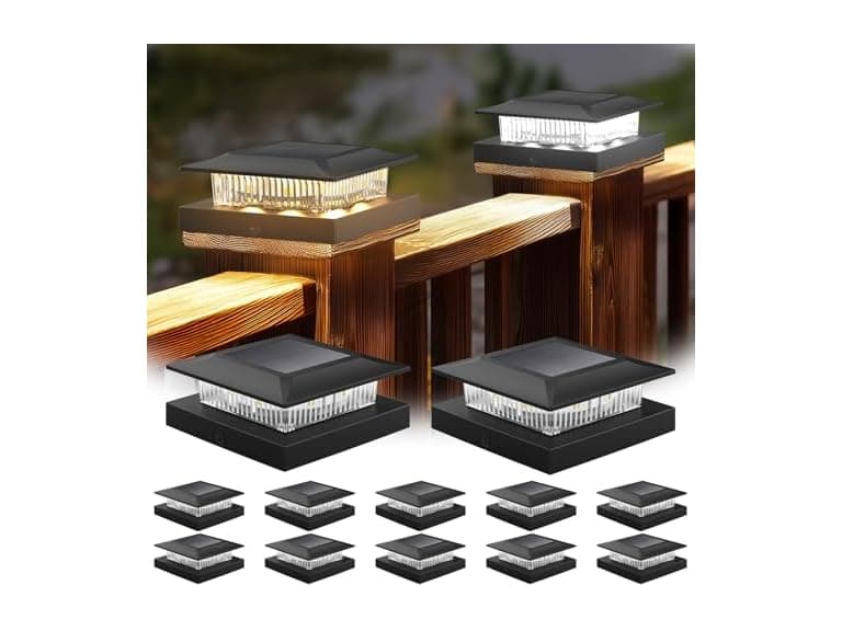 Fence Post Solar Lights 12 Pack - Image 1