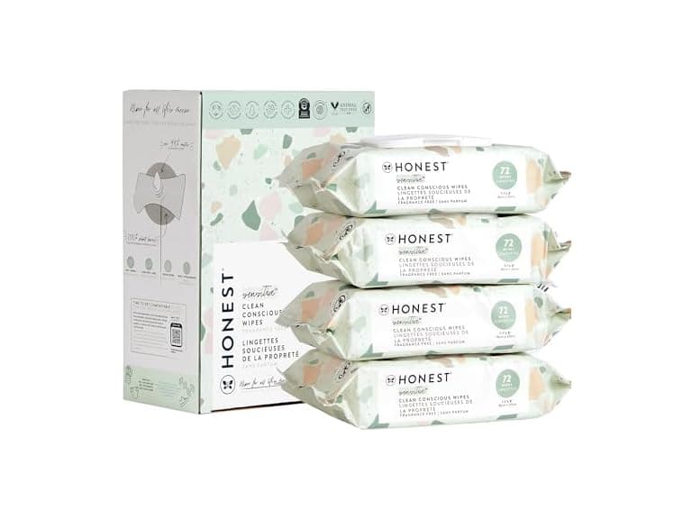 (288 Ct) The Honest Company Multi-Use Wipes, Geo Mood - Image 1