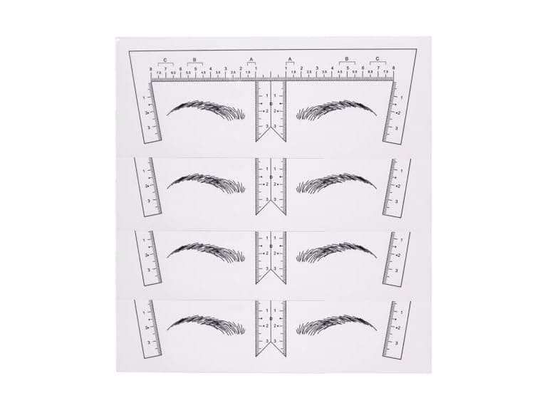 Eyebrow Ruler Stencils-Disposable Ruler - Image 1