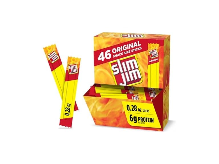 46CT Slim Jim Smoked Meat Sticks, Original Flavor - Image 1