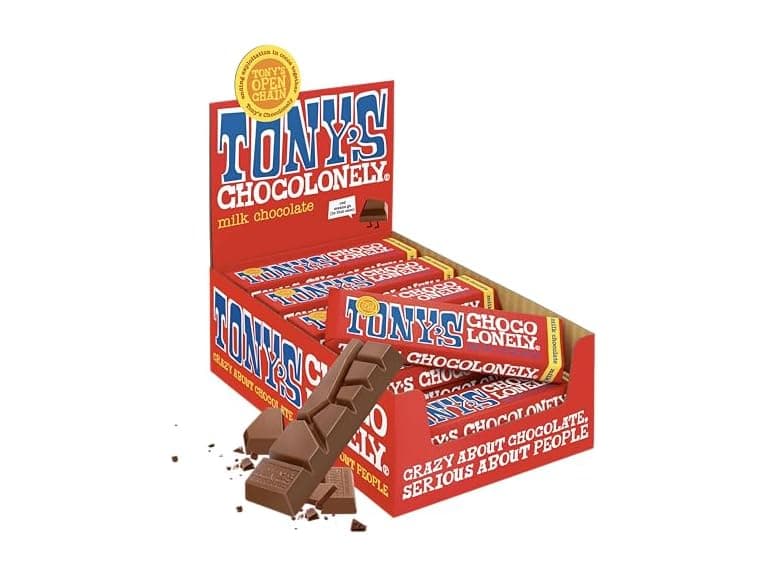 Tonys Chocolonely Belgian Milk Choc 20ct - Image 1