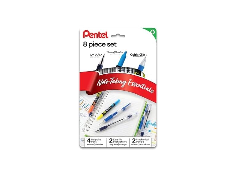 Pentel Note Taking Essentials 8 pack - Image 1