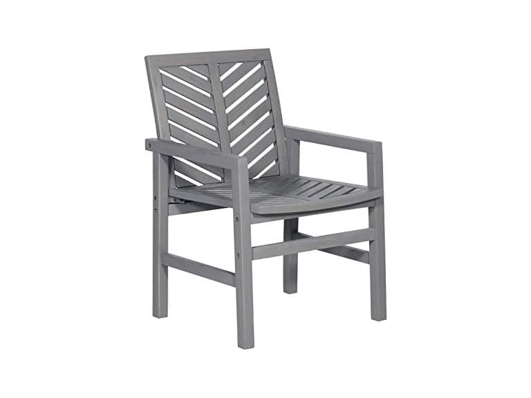 Walker Edison Patio Wood Chair Set/2 - Image 1