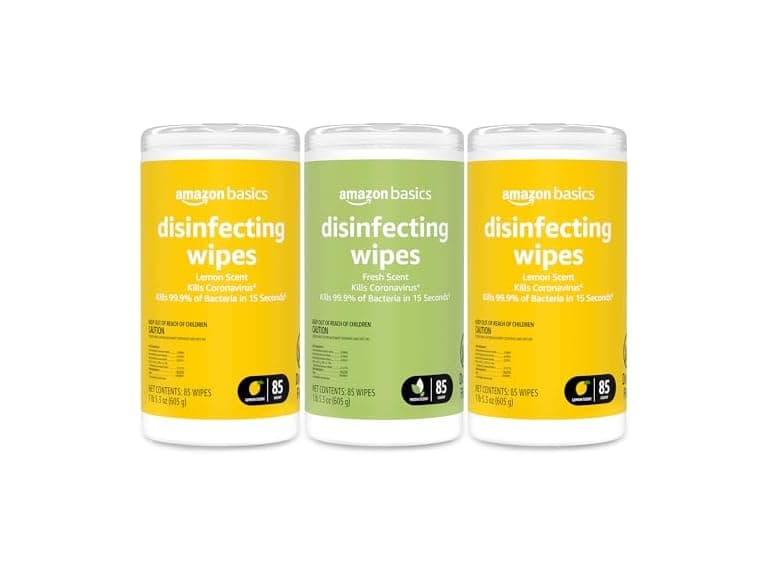 Amazon Basics Amazon Brand - Solimo Disinfecting Wipes - Image 1
