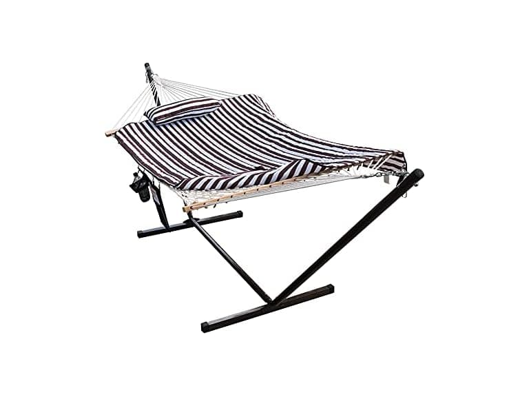Lazy Daze Double Hammock w/ 12ft Steel Stand - Image 1