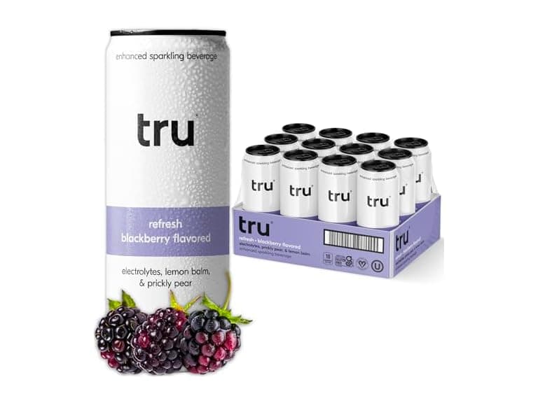 12PK Tru Refresh Seltzer, Sparkling Water Blackberry - Image 1