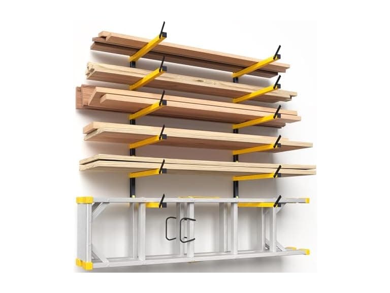 GREENER Lumber Storage Rack Folding w/ 6-Levels, 2 Ct - Image 1