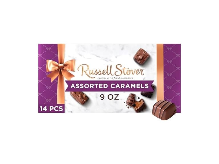 Russell Stover Assorted Caramels Choc 9o - Image 1