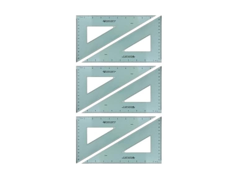 Westcott 10-Inch 30/60/90 Triangle Set - Image 1