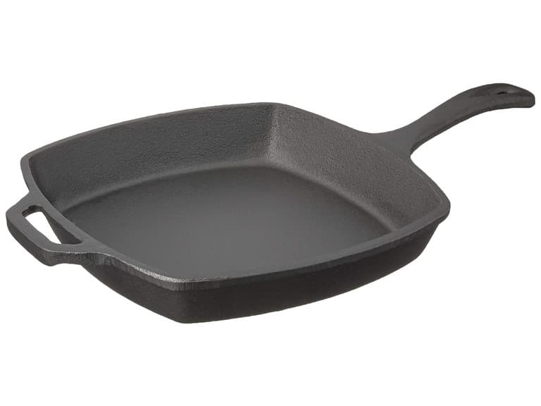 Jim Beam 10.5" Cast Iron Square Skillet - Image 1