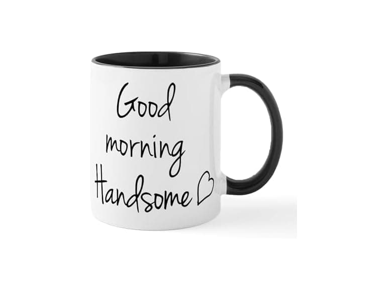 CafePress Good Morning Handsome Mug - Image 1
