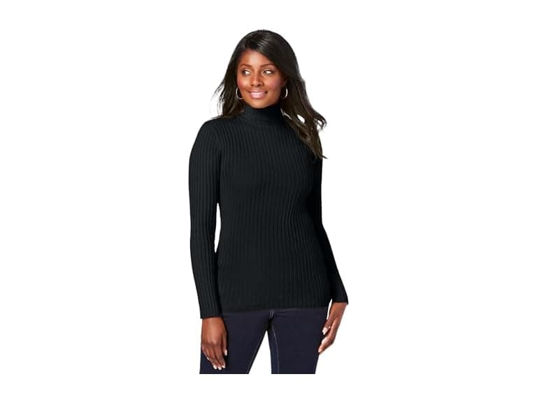 Jessica London Women (22-24) Ribbed Cotton Sweater - Image 1