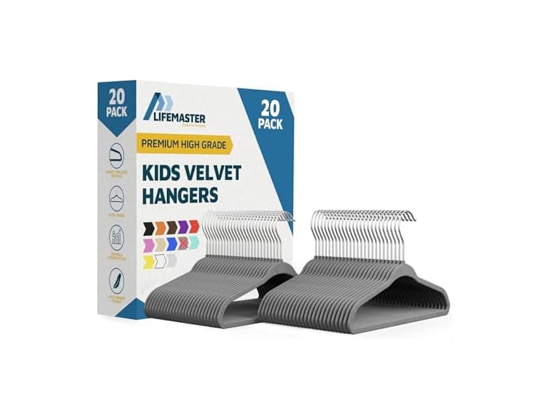 Lifemaster Velvet Kids Hangers Pack - Image 1