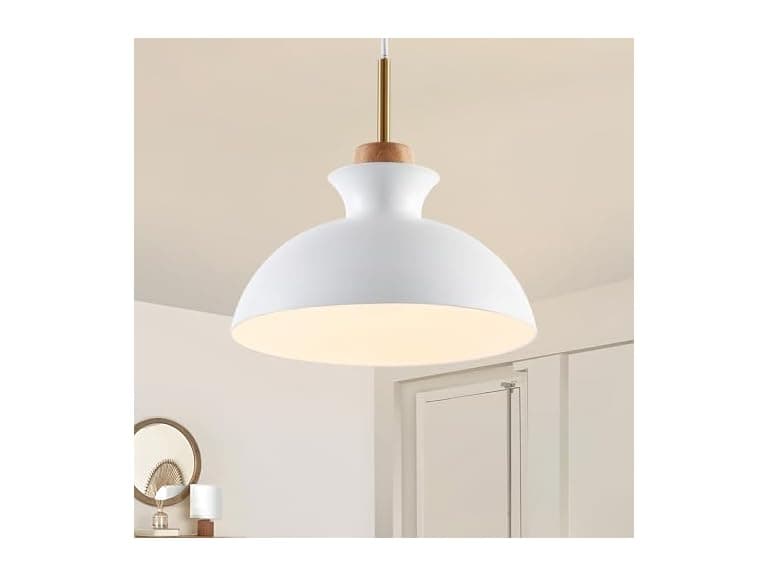 Parrot Uncle 11 Inch Pendant Light Fixture White - Image 1