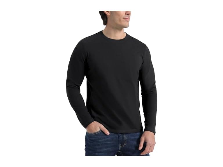Men's Long Sleeve Crew Neck Tee- Choose Color - Image 1