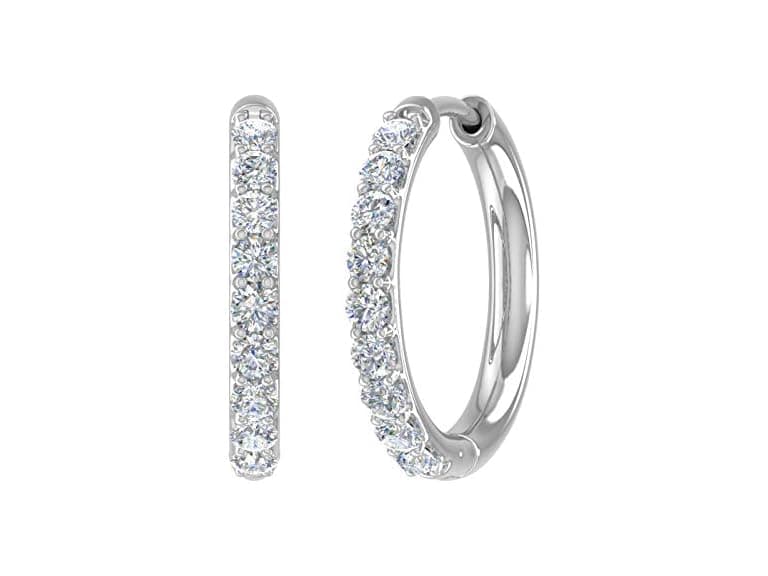FINEROCK 0.5 Carat (ctw) Round White Natural  - Image 1