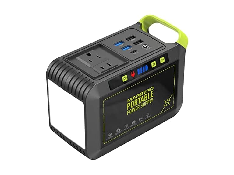 MARBERO Portable Power Station 88Wh Camping Lithium Battery Solar Generator Fast Charging with AC Outlet 120W Peak Power Bank(Solar Panel Optional) for Home Backup Outdoor Emergency RV Van Hunting (Open Box) - Image 1
