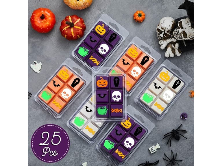 25 Pcs Halloween Wax Melt Molds - Image 1