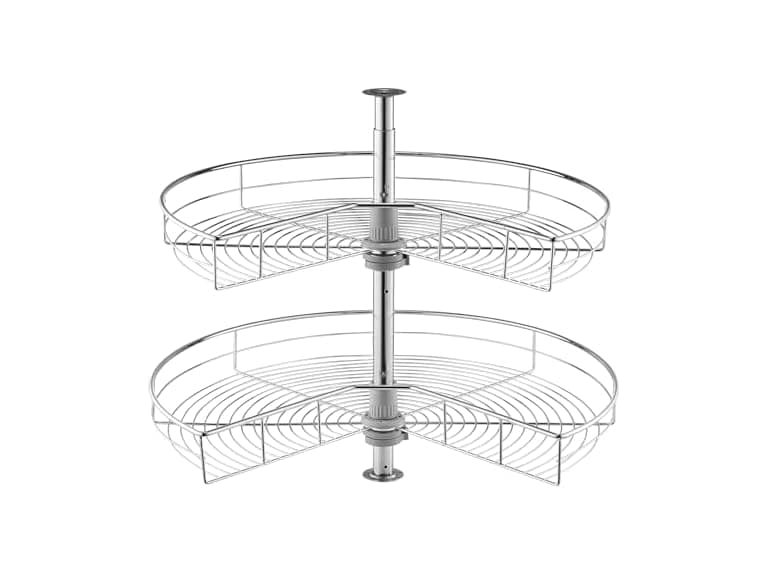 28" Kidney Shaped Chrome Corner - Image 1