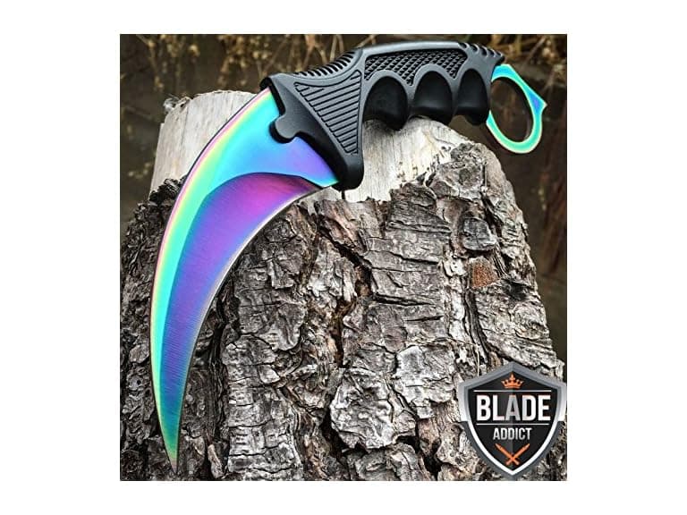 TACTICAL COMBAT KARAMBIT NECK KNIFE - Image 1