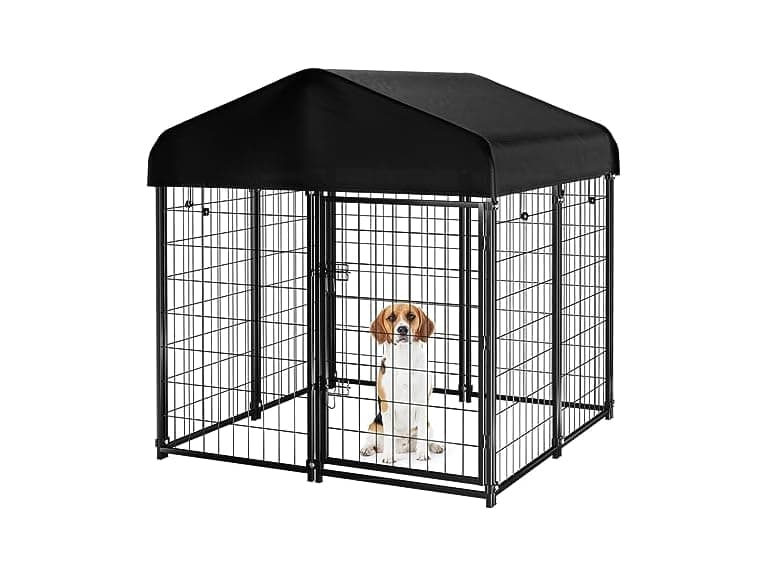 PawGiant Dog Kennel Outdoor with Roof - Image 1