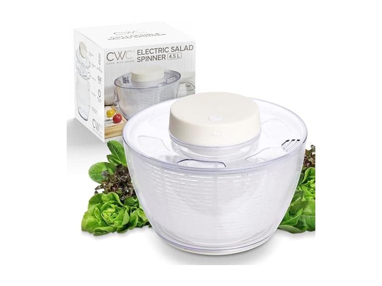 COOK WITH COLOR Electric Salad Spinner - Image 1