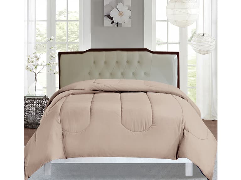 King, Queen, or Twin Solid Comforter Set - Image 1
