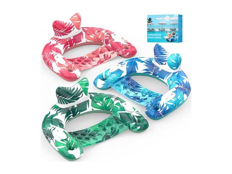 KEUCL Inflatable Pool Floats, 3 Pack