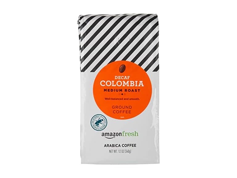 1CT Amazon Fresh Decaf Colombia Ground Coffee, Medium Roast - Image 1