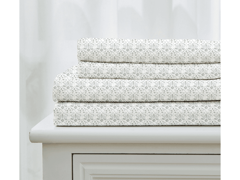 Patina Vie Printed Microfiber Sheet Set - Image 1