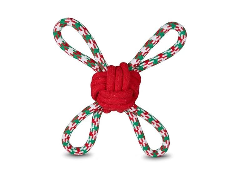 Bow Wow Pet Knotted Butterfly Rope Dog Tug Toy - Image 1