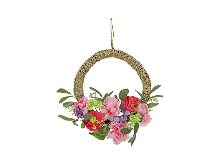 National Tree Company 16" Spring Hoop Wreath - Image 1